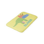 Triceratops dinosaur voor kinderen badmat (Gekanteld)