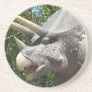 Triceratops dinosaur zandsteen onderzetter
