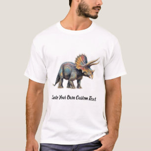 Triceratops dinosaurus Maak je eigen aangepaste te T-shirt