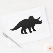 Triceratops: Dinosaurus. Rechthoekige Sticker (Envelop)