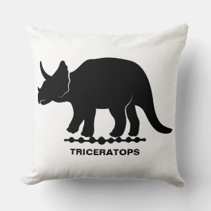 Triceratops Dinosaurus Silhouet Worpkussen Kussen