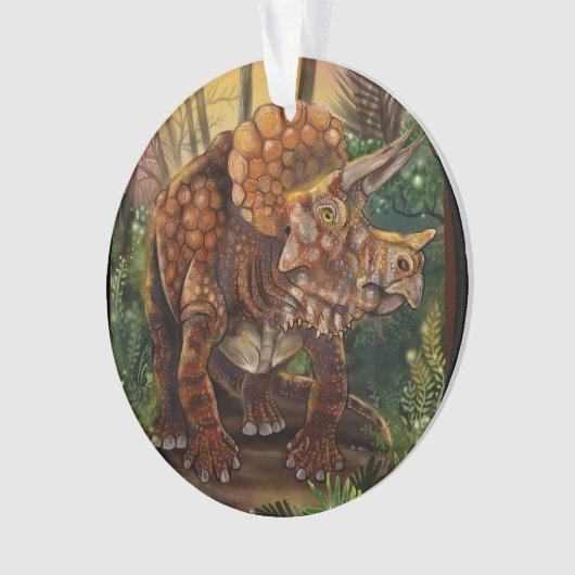 Triceratops Forest Ornament (voorkant)
