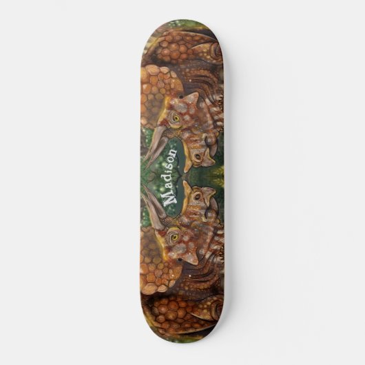Triceratops Forest Skateboard (Voorkant)