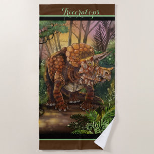 Triceratops Forest Strandlaken