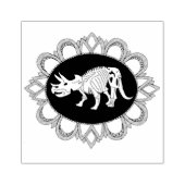 Triceratops fossiele camee 	rubberstempel (Afrduk)