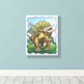 Triceratops Gifts & Accessoires Canvas Afdruk (Insitu (Houten vloer))