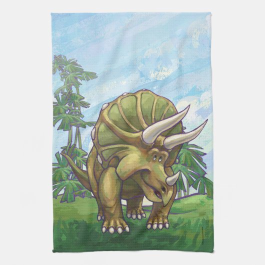 Triceratops Gifts & Accessoires Theedoek (Verticaal)