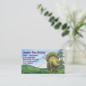 Triceratops Gifts & Accessoires Visitekaartje (Staand voorkant)