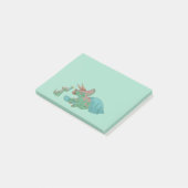 Triceratops Giving Flowers Post-it® Notes (Schuin)