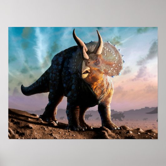 Triceratops Horridus Poster (Voorkant)