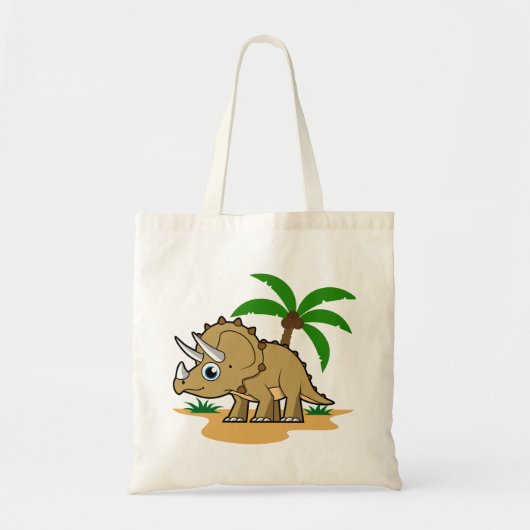 Triceratops in een tropisch klimaat. tote bag (Voorkant)