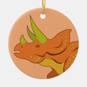 Triceratops Keramisch Ornament