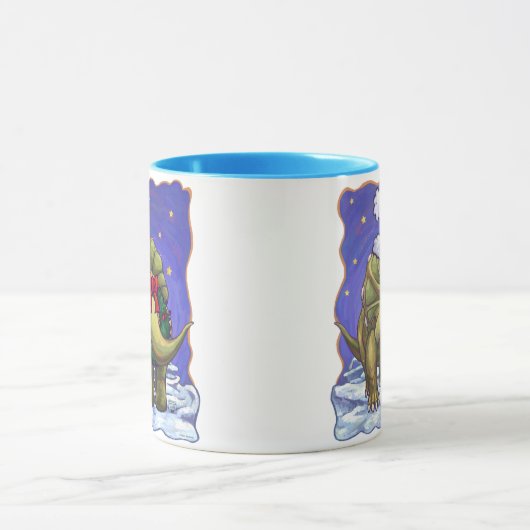 Triceratops Kerstmis Mok (Midden)