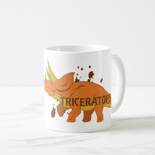 Triceratops Koffiemok (Voorkant rechts)