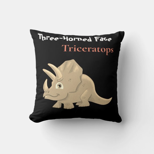 Triceratops Kussen (Voorkant)