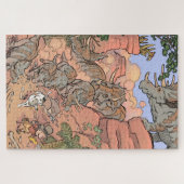 Triceratops-puzzel Legpuzzel (Horizontaal)