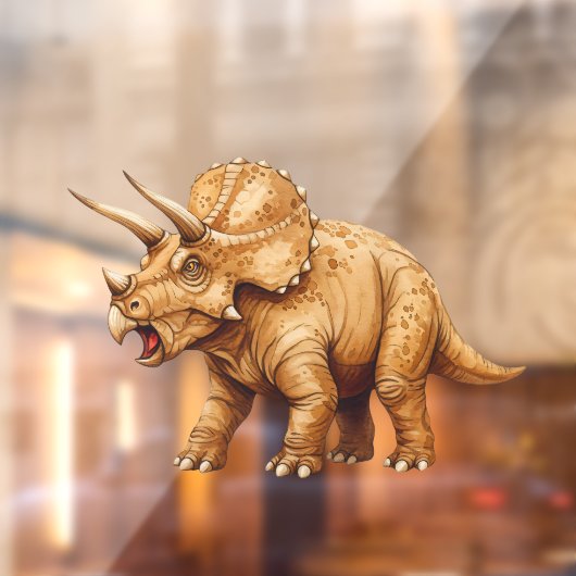 Triceratops Raamsticker (Vel 2)