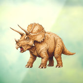 Triceratops Raamsticker (Vel 3)
