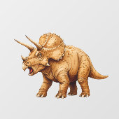 Triceratops Raamsticker (Vel)