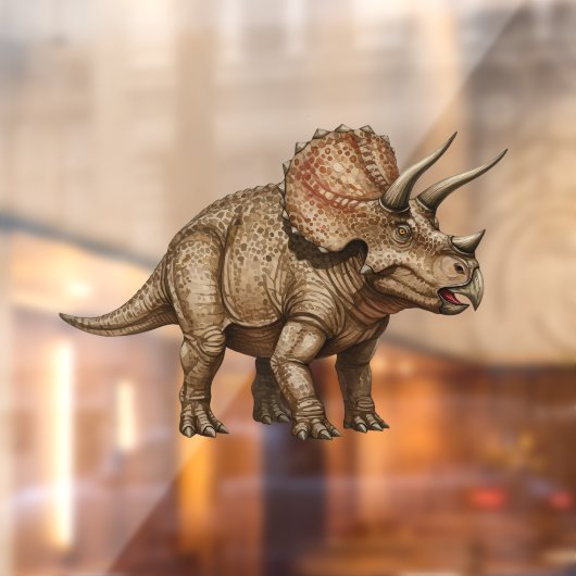 Triceratops Raamsticker (Vel 2)