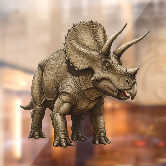 Triceratops Raamsticker (Vel 2)