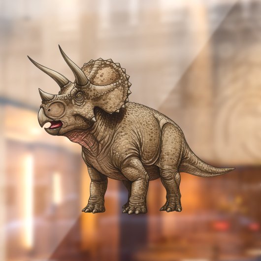 Triceratops Raamsticker (Vel 2)