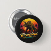 Triceratops Ronde Button 5,7 Cm (Voorkant /achterkant)