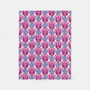 Triceratops Roze Dinosaur Patroon Fleece Deken