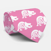 Triceratops roze stropdas (Opgerold)