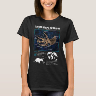 Triceratops-schedelanatomie T-shirt