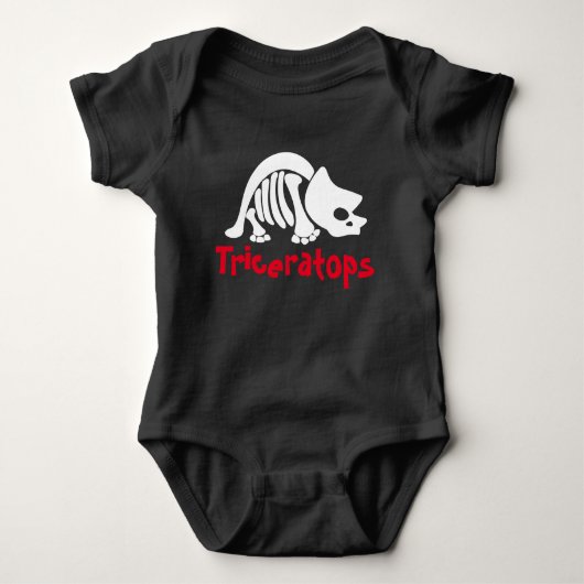 Triceratops Skeleton Romper (Voorkant)