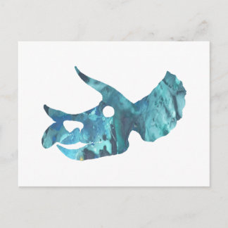 Triceratops Skull Art Briefkaart