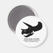 Triceratops Skull Magneet (Voorkant / Achterkant)