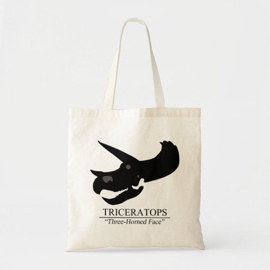 Triceratops Skull Tote Bag (Voorkant)