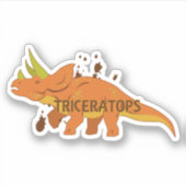 Triceratops Sticker (Voorkant)