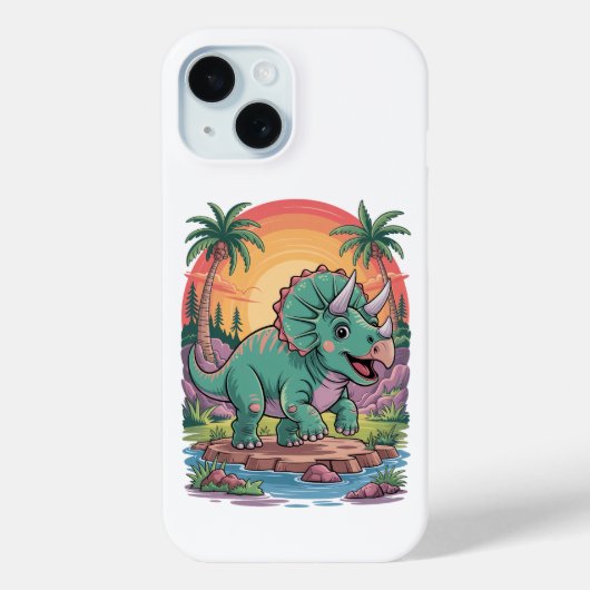 Triceratops triomf Case-Mate iPhone case (Achterkant)
