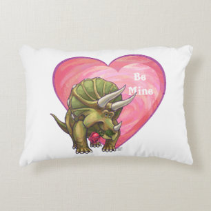 Triceratops Valentijnsdag Decoratief Kussen