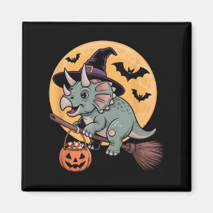 Triceratops Witch Pet Pompoen Halloween Kostuum Me Magneet