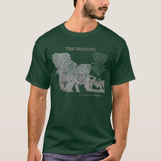 Triceratops Your Inner Dinosaur Shirt Greg Paul 2 (Voorkant)