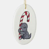 Triceratops's Candy Cane Ornament (Rechts)