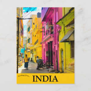 Trichur Kerala India Briefkaart