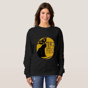Trick de chat noir ou Sweatshirt de traitement