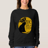 Trick de chat noir ou Sweatshirt de traitement (Devant)