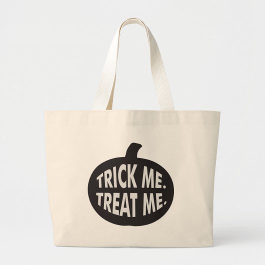 Trick me behandel me B/W Grote Tote Bag (Voorkant)