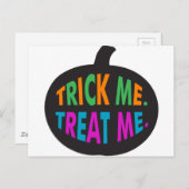 Trick me Behandel me Multi-Color Briefkaart (Voorkant / Achterkant)
