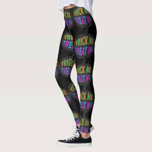 Trick me Behandel me, Multi-Color Halloween Leggings