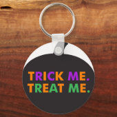 Trick me Behandel me, multi-kleuren Sleutelhanger (Voorkant)