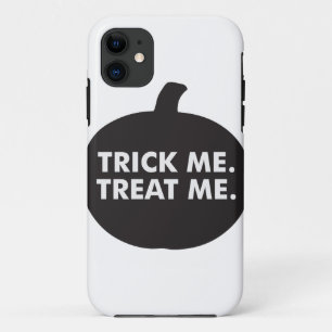 Trick me Treat me, Black White iPhone 11 Hoesje
