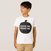Trick Me Treat Me, T-shirt noir blanc (Devant entier)