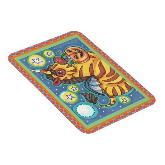 TRICK- OF BEHANDELINGSBBT-ZEBRA, KUSTHALLOEEN MAGNEET (Rechterzijde)